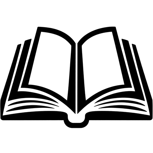 Open Book Outline SVG File cut file