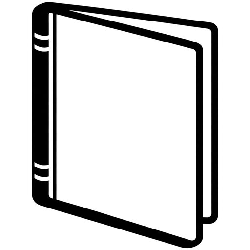 Open Book Outline SVG cut file