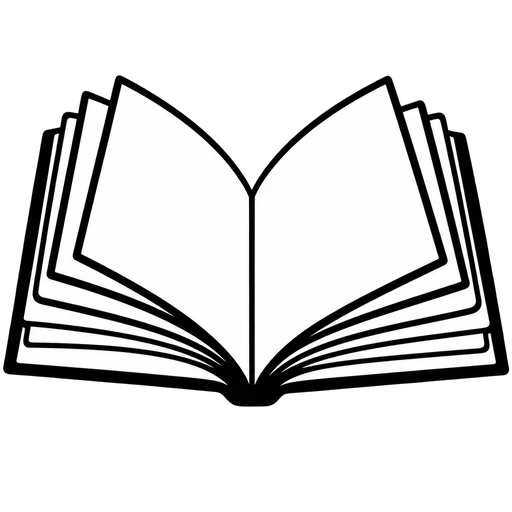Open Book SVG Icon cut file