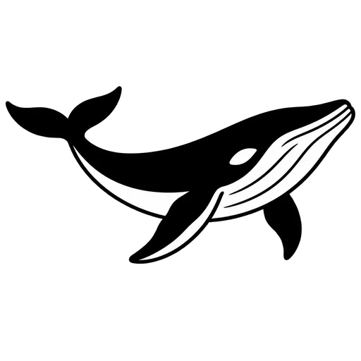 Orca Whale SVG Design cut file