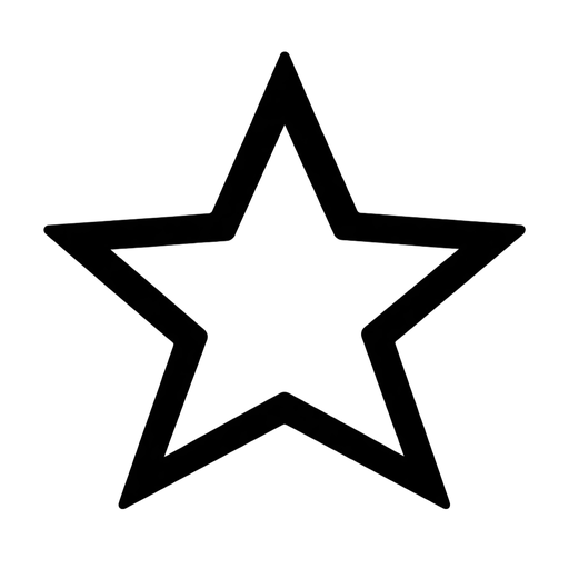 Outline Star SVG Image cut file