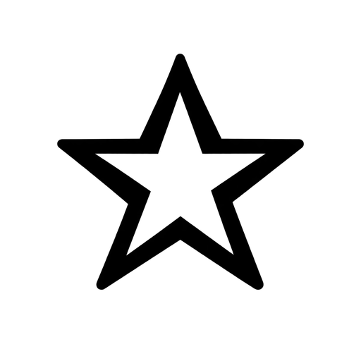 Outline Star SVG Image cut file
