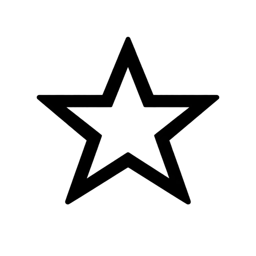 Outlined Star Icon SVG cut file