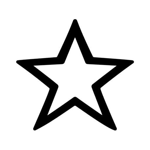 Outlined Star SVG Graphic cut file