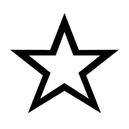Outlined Star SVG Graphic cut file