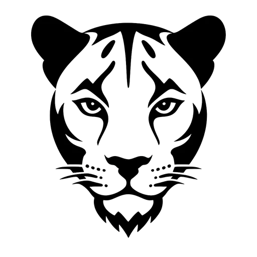 Panther Face Design SVG cut file