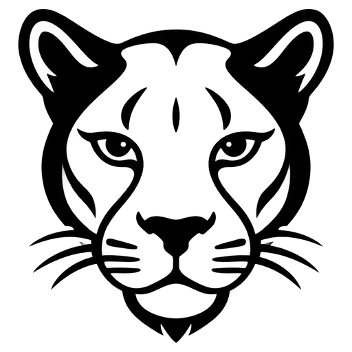 Panther Face SVG cut file