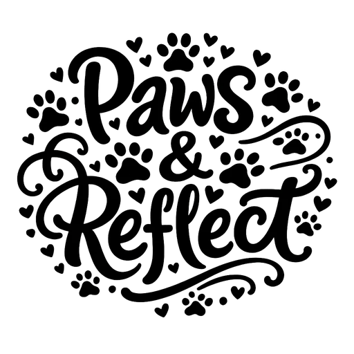 Paws & Reflect SVG Design cut file