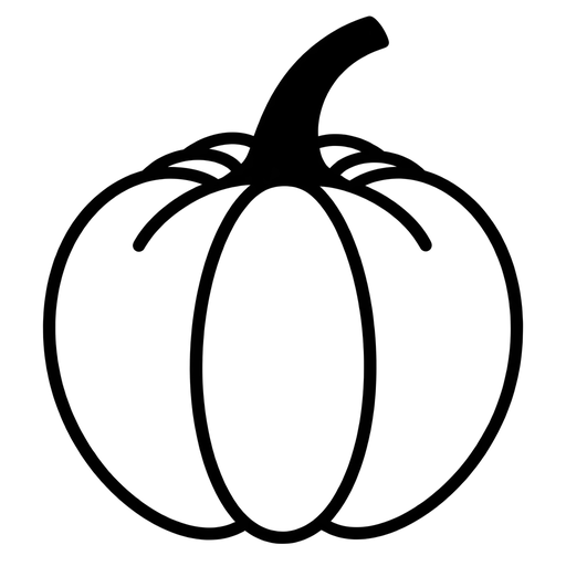 Pumpkin Outline SVG cut file