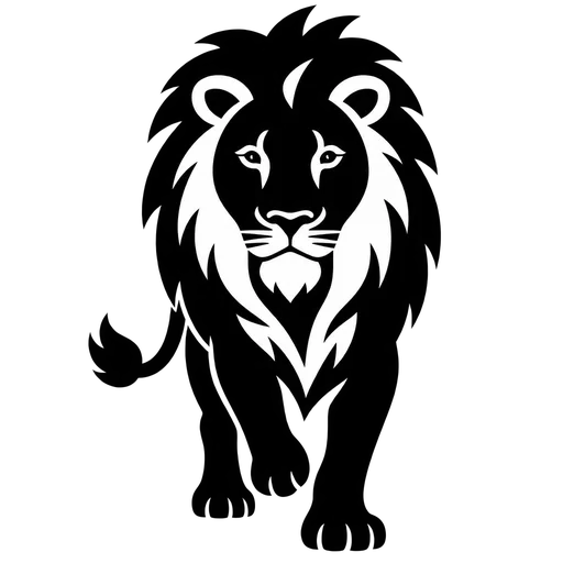 Regal Lion Silhouette SVG cut file