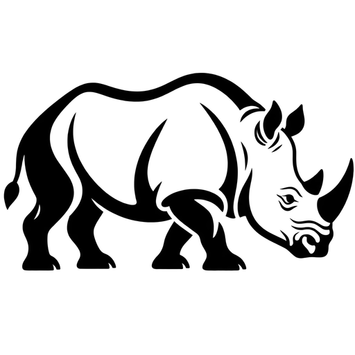 Rhino Silhouette SVG Design cut file