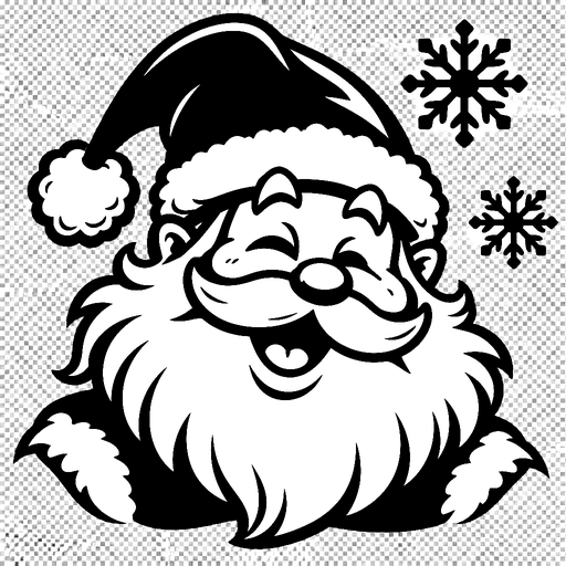 Santa Taking a Selfie SVG cut file
