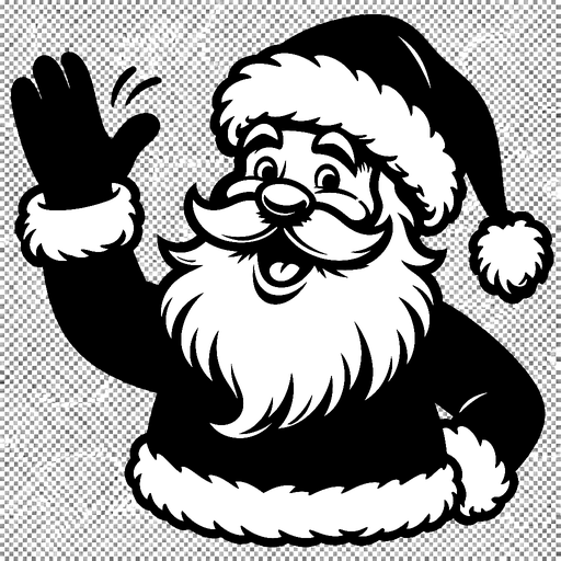 Santa Waving Hello SVG cut file
