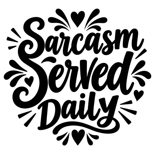 Sarcasm Served Daily SVG Design cut file
