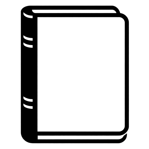Simple Book Outline SVG cut file