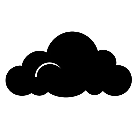 Simple Cloud Outline SVG cut file