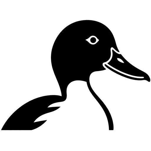 Simple Duck Head SVG cut file