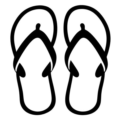 Simple Flip Flop Icon SVG cut file