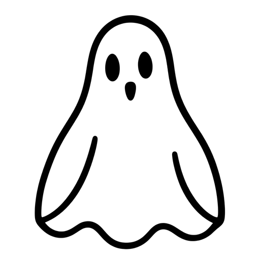 Simple Ghost SVG Image cut file