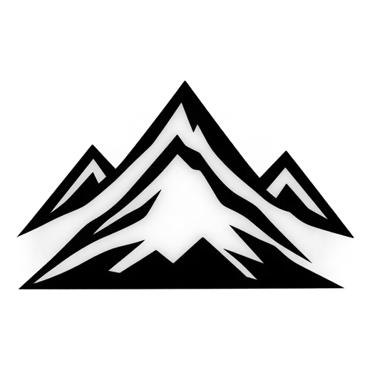 Simple Mountain Scene SVG cut file