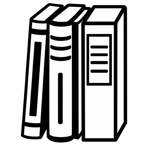 Simple Stacked Books Icon SVG cut file
