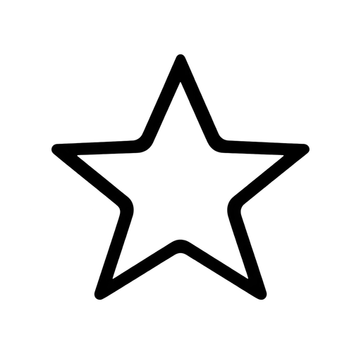 Simple Star Outline SVG cut file