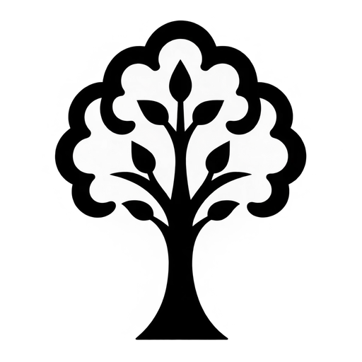 Simple Tree Outline SVG cut file