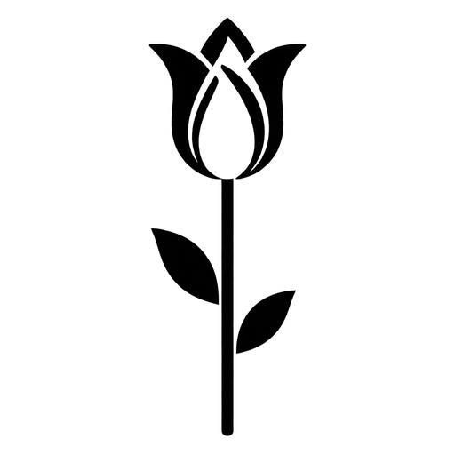 Simple Tulip SVG cut file