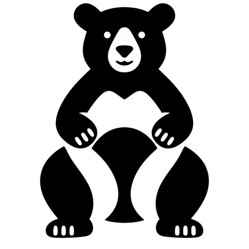 Sitting Bear SVG Graphic cut file
