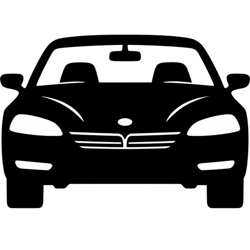 Sleek Car Front View SVG cut file