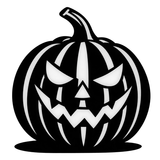 Smiling Jack-O-Lantern SVG cut file