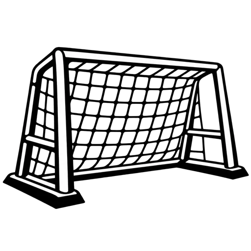 Soccer Goal SVG for Creative Projects cut file