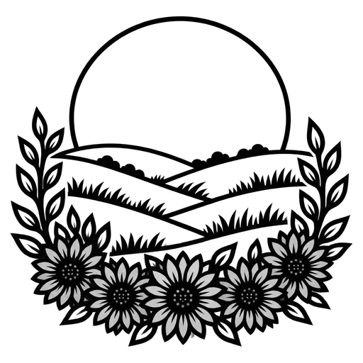 Spring Horizon SVG Artwork cut file