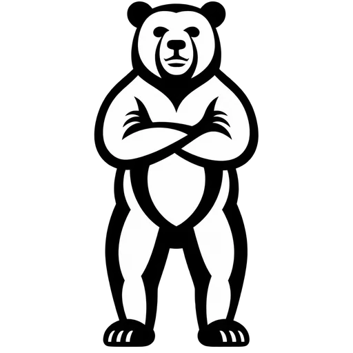 Standing Bear SVG Graphic cut file