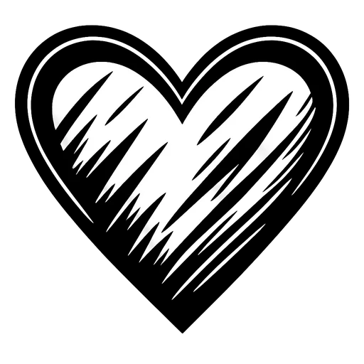 Stylish Heart SVG for Creative Projects cut file