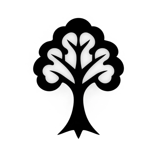 Stylized Tree Icon – SVG Format cut file
