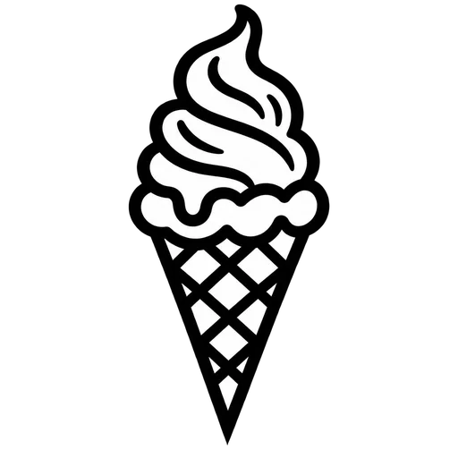 Summer Ice Cream Cone SVG cut file