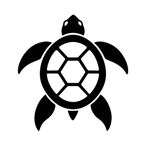 Turtle Silhouette SVG cut file