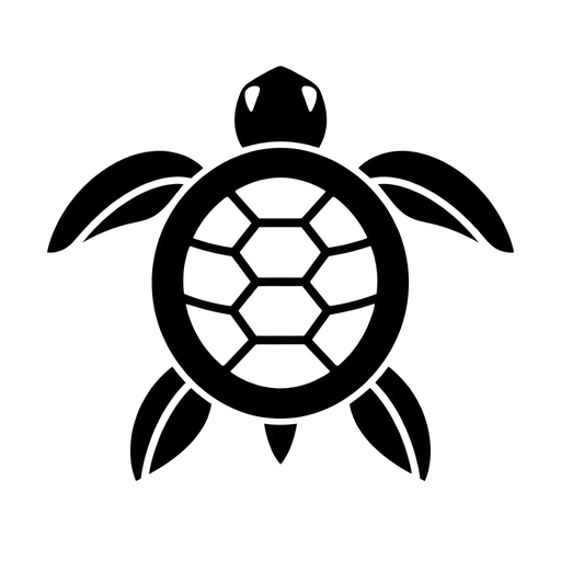 Turtle Silhouette SVG cut file