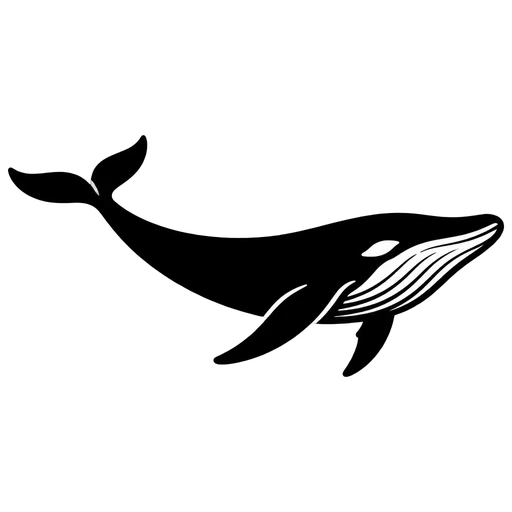 Whale Silhouette SVG cut file