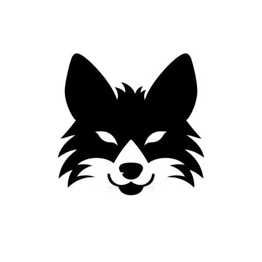 Wolf Head Icon SVG cut file
