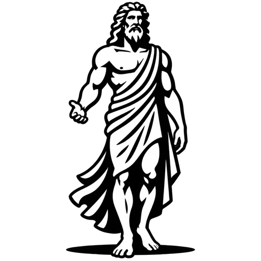 Zeus SVG Artwork for Crafting cut file
