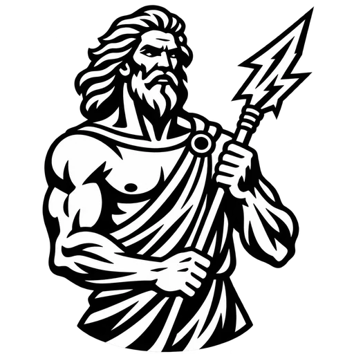 Zeus SVG Artwork for Creative Projects cut file
