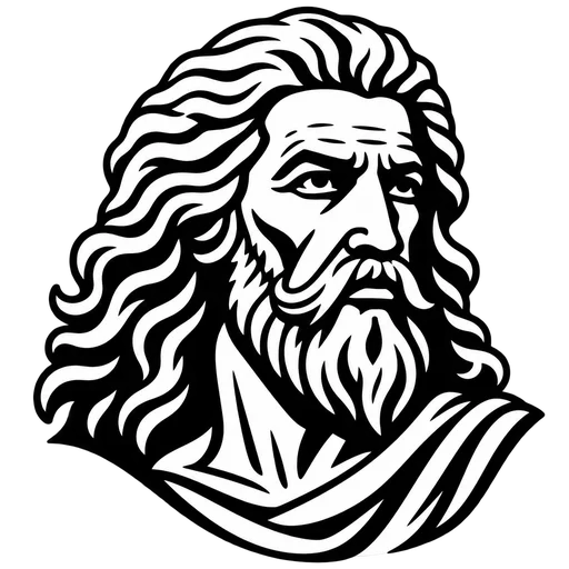 Zeus SVG Artwork for Cutting and Printing cut file